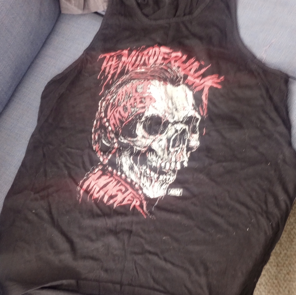 Black Skull Graphic Tank Top All Elite Wrestling